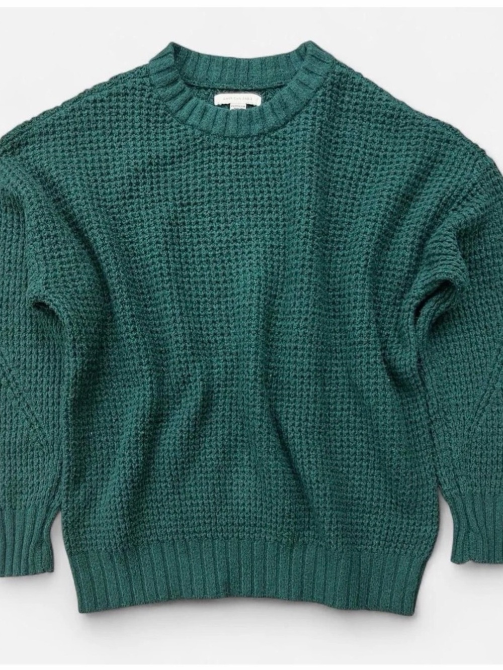 Woolrich Textured Crewneck Sweater in Deep Teal